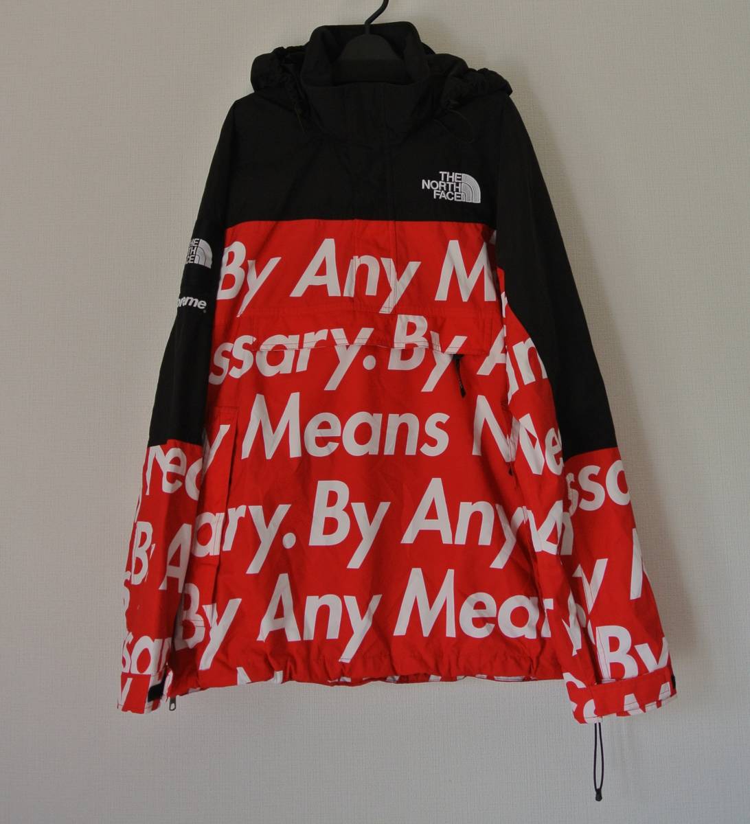 SUPREME×THE NORTH FACE 15AW By Any Means Mountain Pullover プルオーバー ジャケット 赤 サイズL