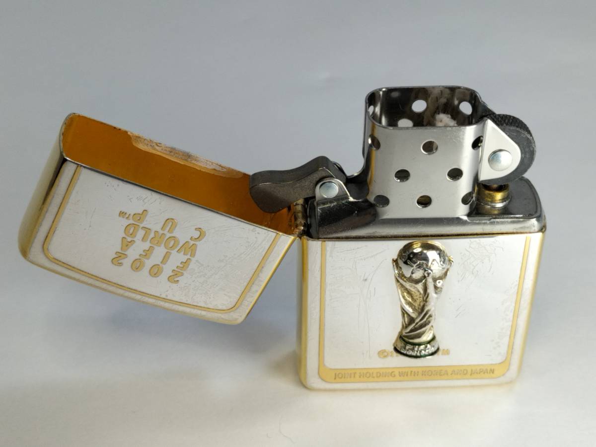 [ pack free ] rare rare superior article ZIPPO/ Zippo -FIFA WORLD CUP/ day . World Cup history fee victory country 2002 year made [f1056]