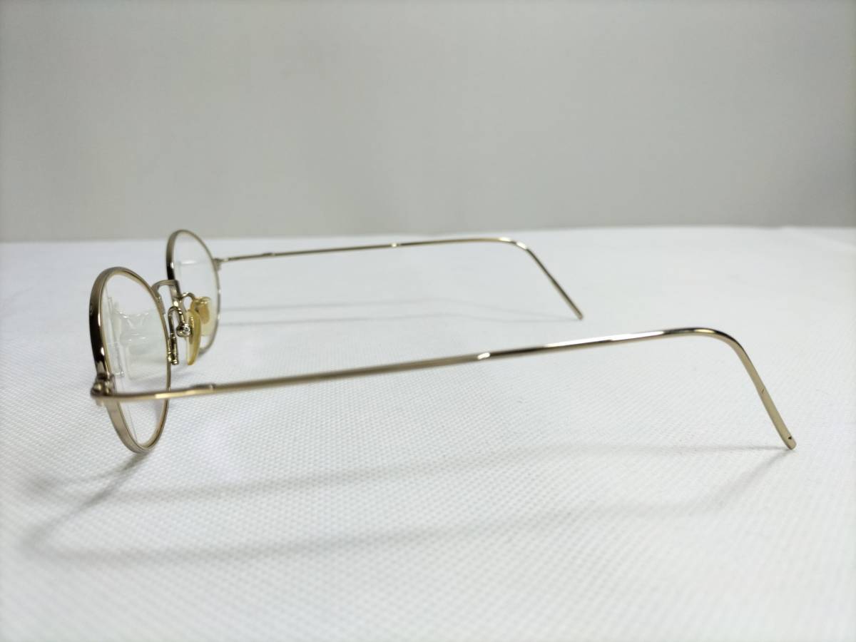 【コン無料】希少レア 良品 GUCCI グッチ GG-1607 3PR サングラス 眼鏡/メガネフレーム 度入り ゴールド系 [b1061]