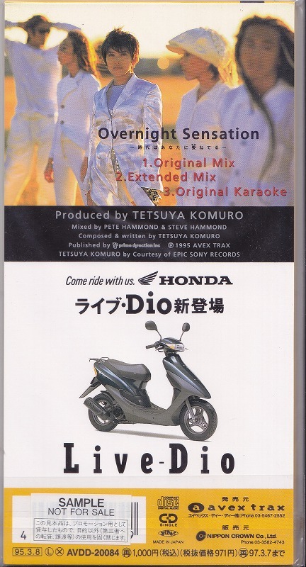 TRF / Overnight Sensation～時代はあなたに委ねてる～ /中古8㎝CD！60375_画像2