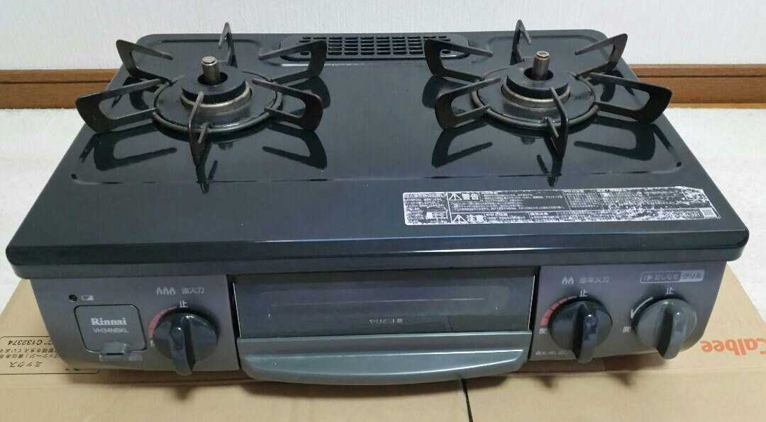 Rinnaiリンナイ水無片面焼きガスコンロ 都市ガス用 VH34NBKL Rinnaiリンナイ水無片面焼きガスコンロ 都市ガス用 VH34NBKL