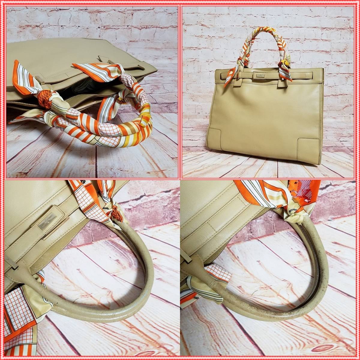 GUCCI グッチ 正規品 即日配送 本革 レザー ハンドバッグ トートバッグ