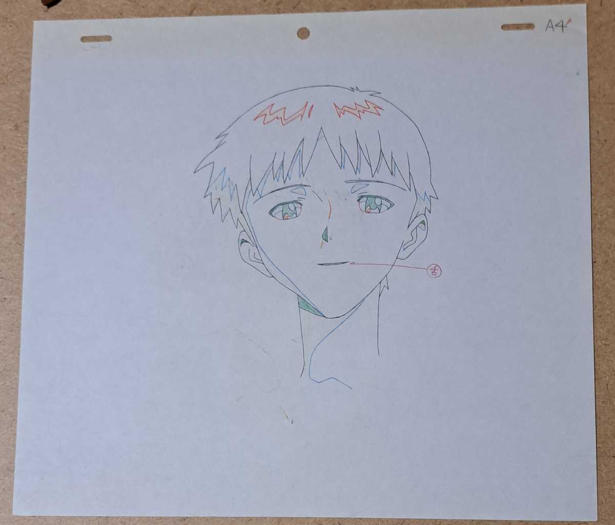 Yahoo!オークション - エヴァ 碇シンジ 直筆 原画 最終回 Yahoo!オークション - エヴァ 碇シンジ 直筆 原画 最終回