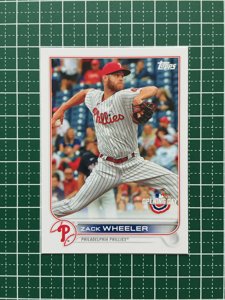 ★TOPPS MLB 2022 OPENING DAY #61 ZACK WHEELER［PHILADELPHIA PHILLIES］ベースカード「BASE」★_画像1