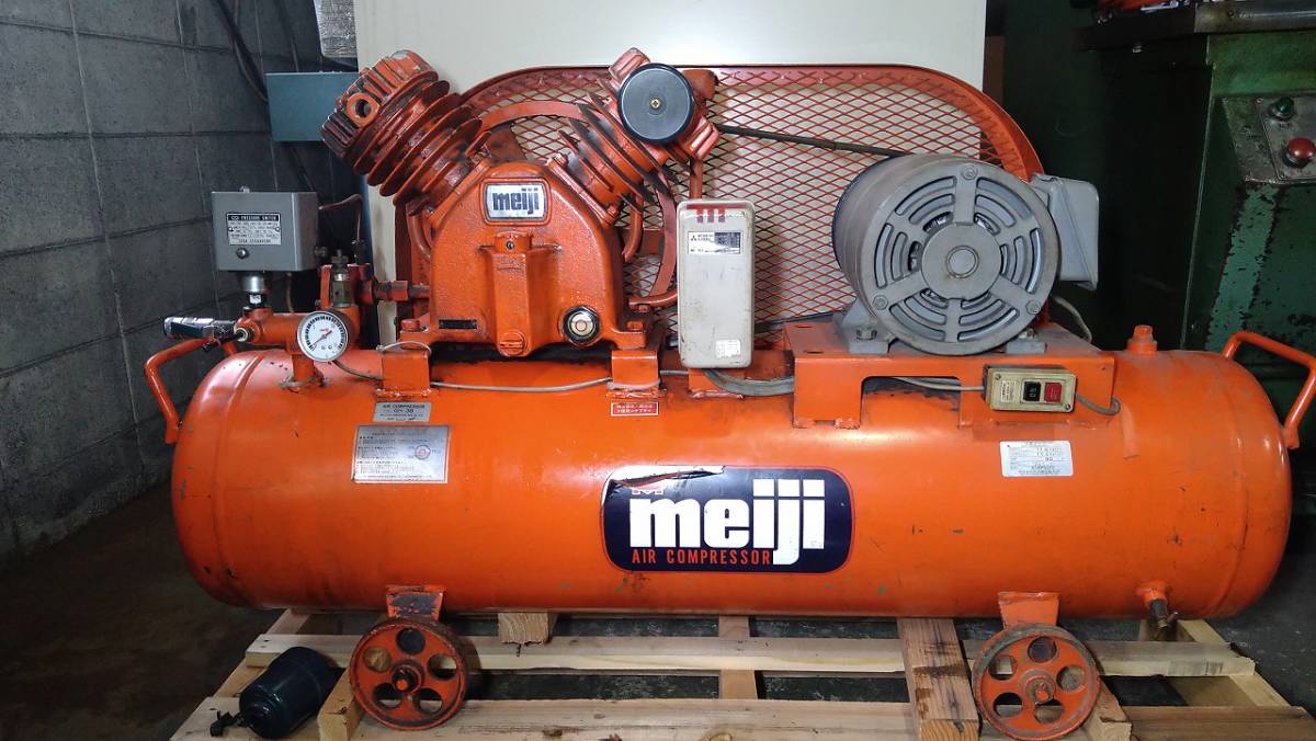 Yahoo!オークション - エアーコンプレッサー 明治 meiji GH-3B Yahoo!オークション - エアーコンプレッサー 明治 meiji GH-3B