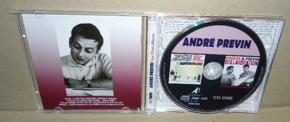 即決 ANDRE PREVIN アンドレ・プレヴィン 2枚組中古CD Four Classic Albums 1950's ジャズ・ピアノ JAZZ PIANO Shelly Manne Red Mitchell_画像2