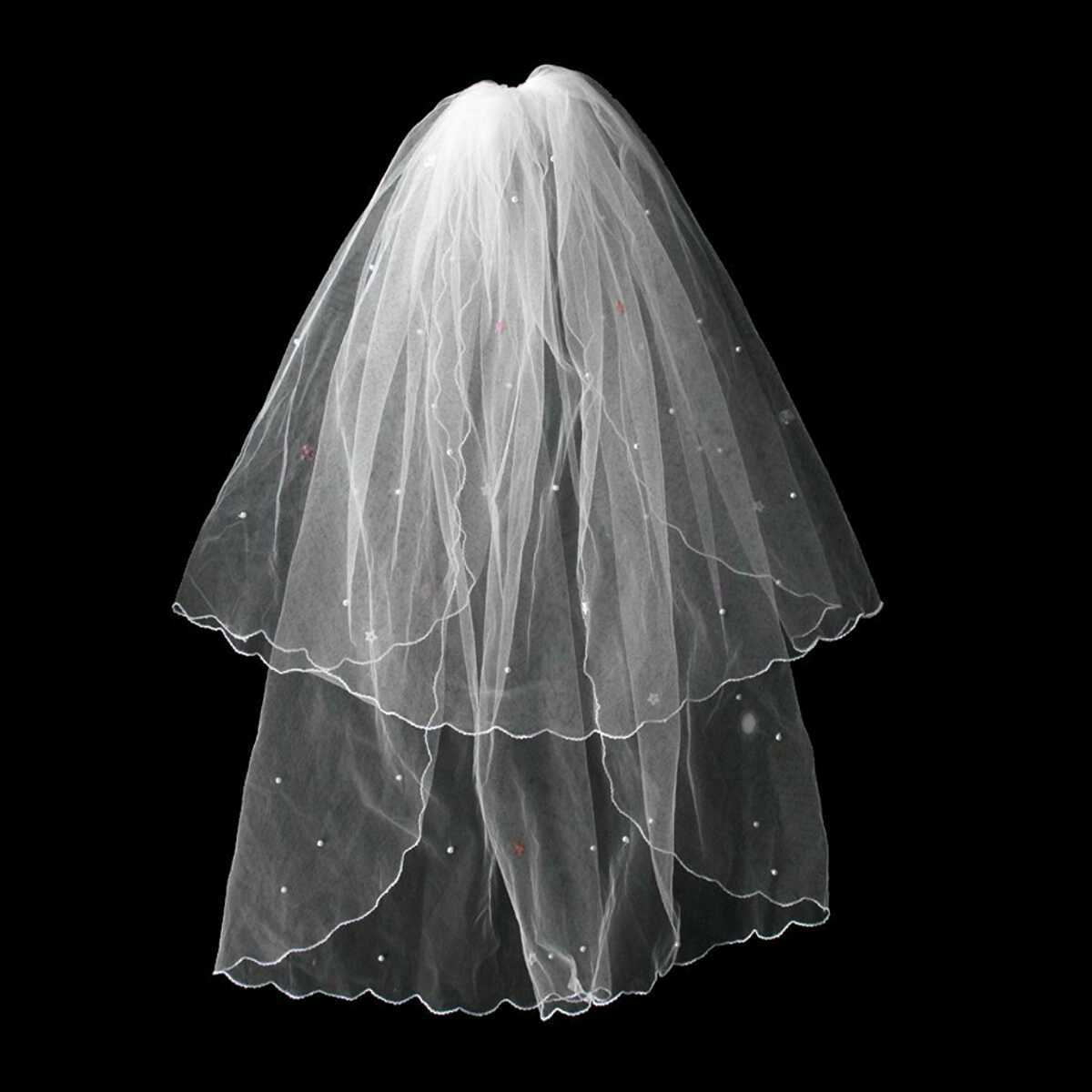  new goods frill pearl wedding veil wedding comb . attaching white simple white middle height 