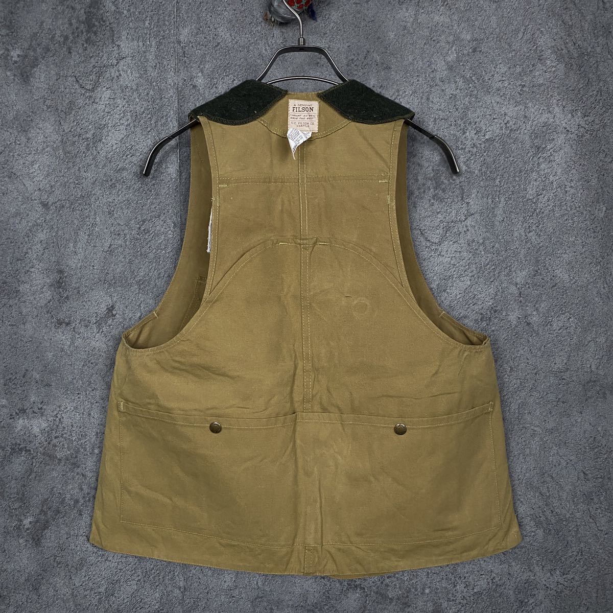 FILSON 90s ビンテージ “style 32” オイルド ハンティング ベスト フィルソン vintage フィッシング 80s 70s 00s VEST_画像8