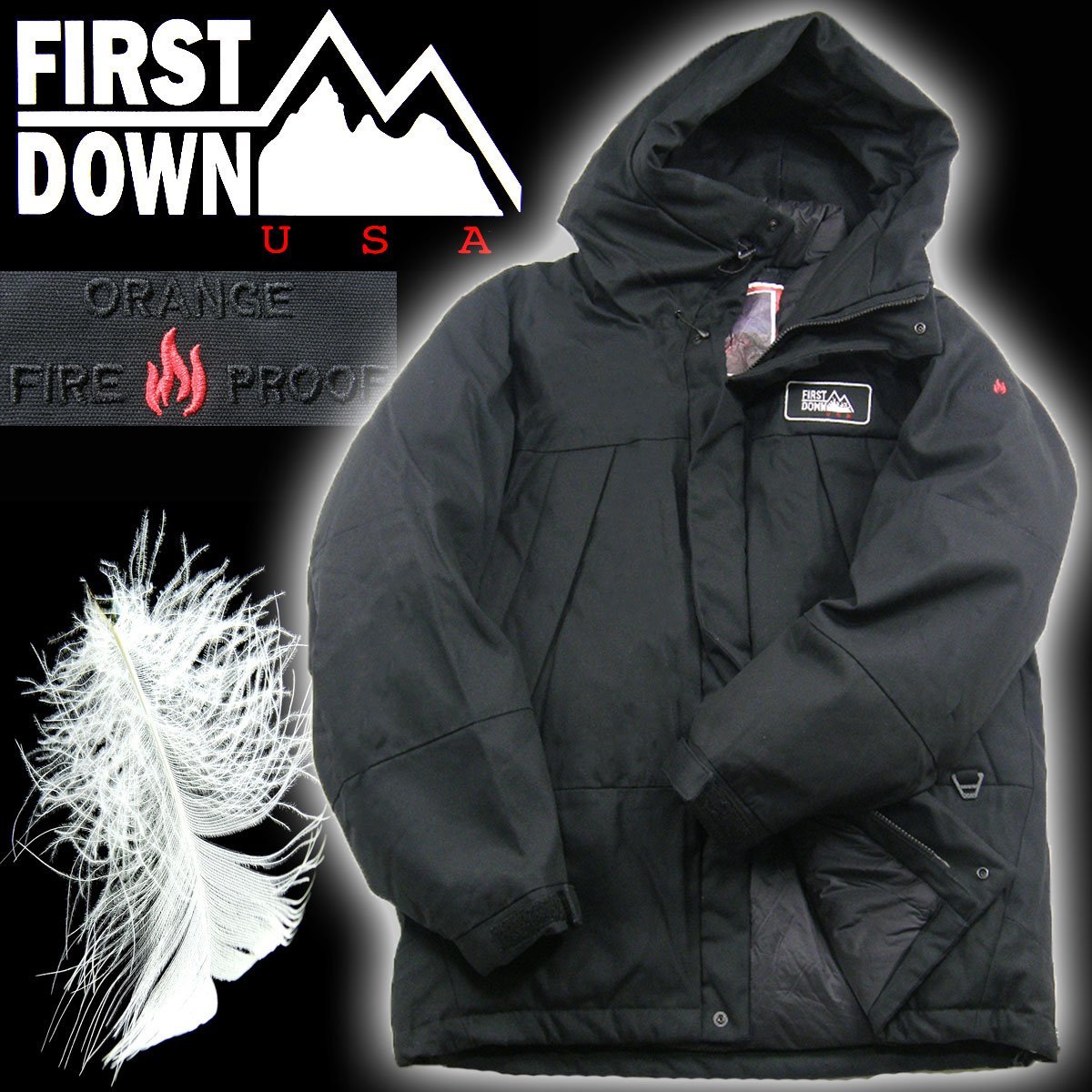 新品 Orange × FREAK'S STORE × FIRST DOWN 【難燃】 ファイヤー