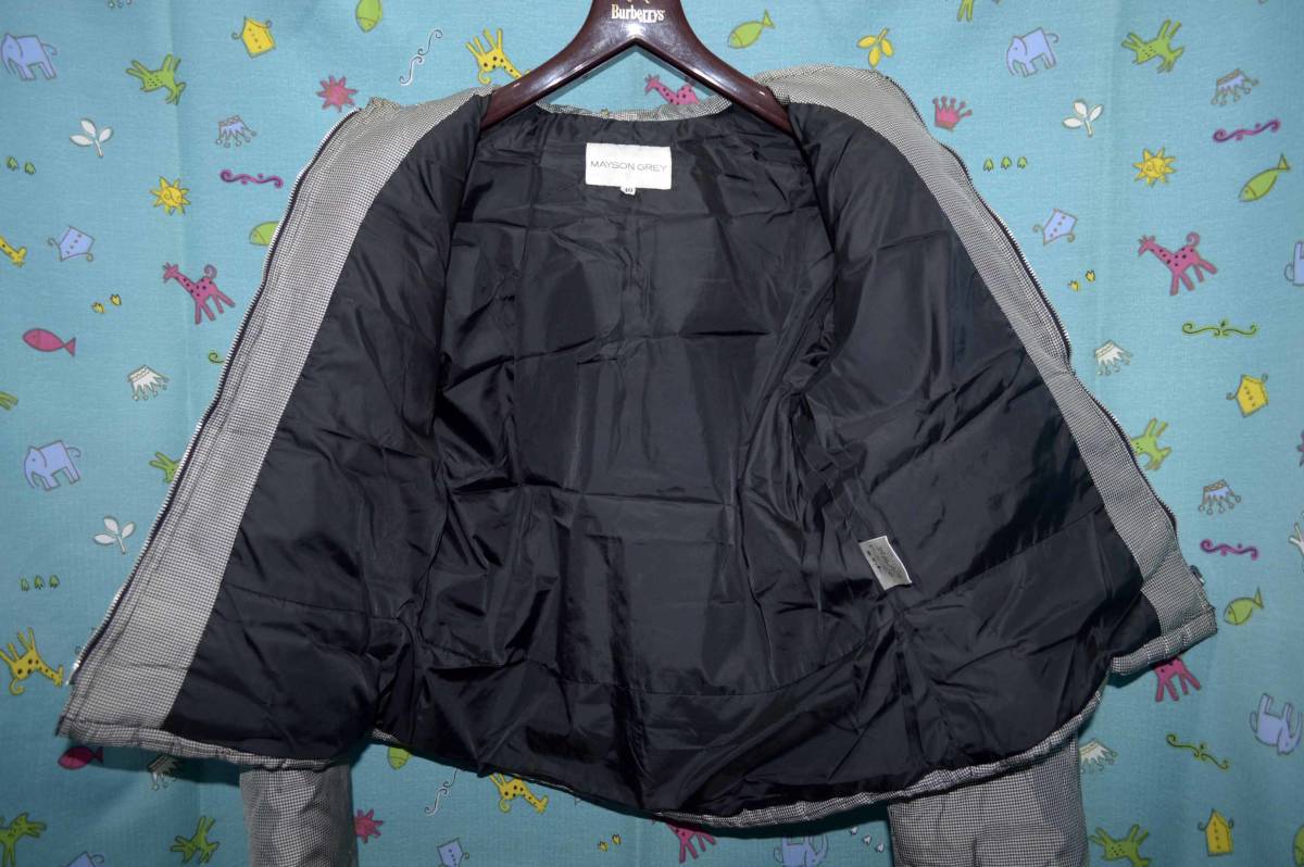 MAYSON GREY Mayson Grey Vicky * with a hood ( demountable ) down jacket black series color size :40( used )
