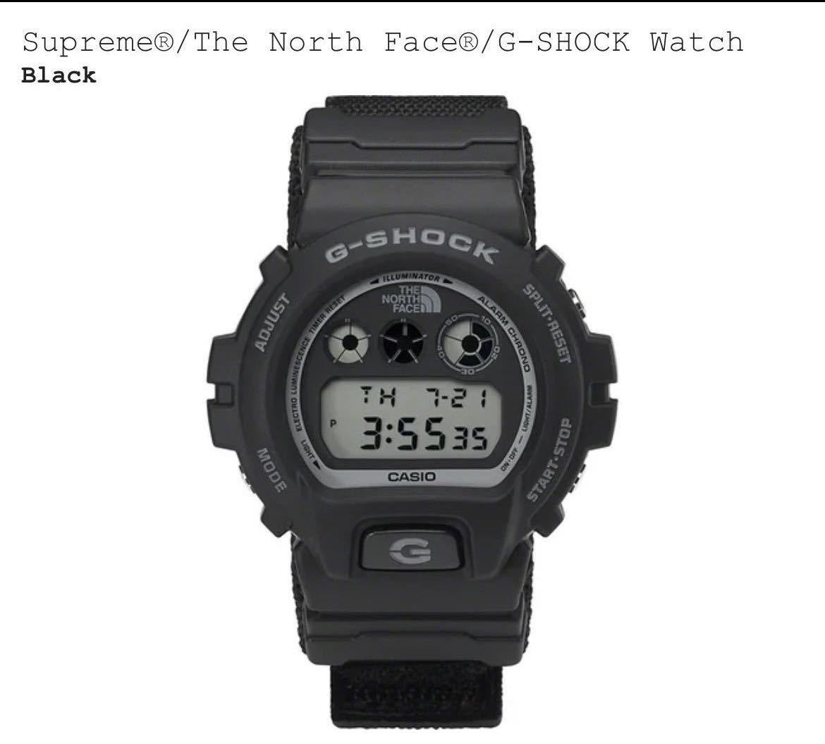 新品 Supreme 22AW The North Face CASIO G-SHOCK Watch DW-6900 シュプリーム ノース フェイス カシオ Gショック ブラック black 黒 TNF