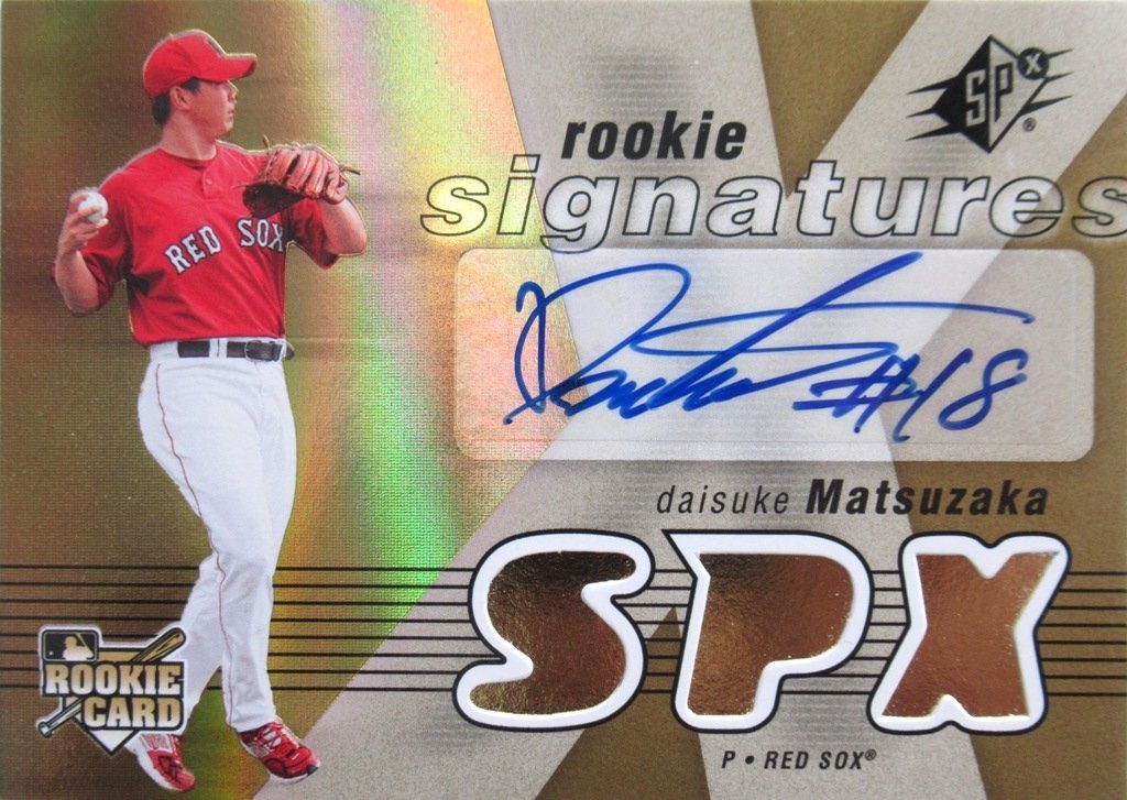 【CS】松坂大輔 MLB ルーキー時代 直筆 サイン 入り UPPER DECK ルーキー カード レッドソックス Daisuke Matsuzaka autograph card_画像1