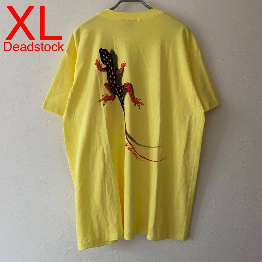 魅力の Rap XL Yellow Tee Lizard Marlboro Vintage 90s 古着 レア