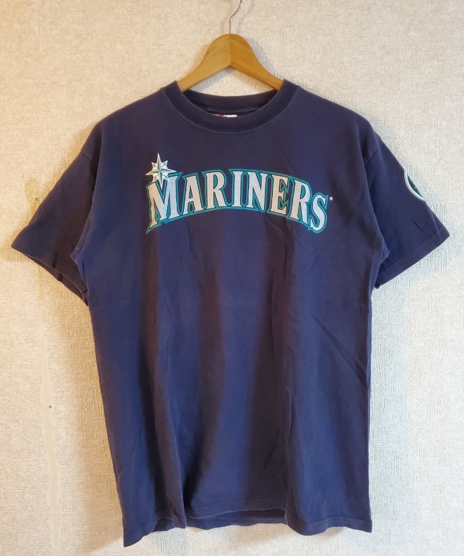 Majestic MLB シアトル・マリナーズ #51 イチロー 半袖Tシャツ