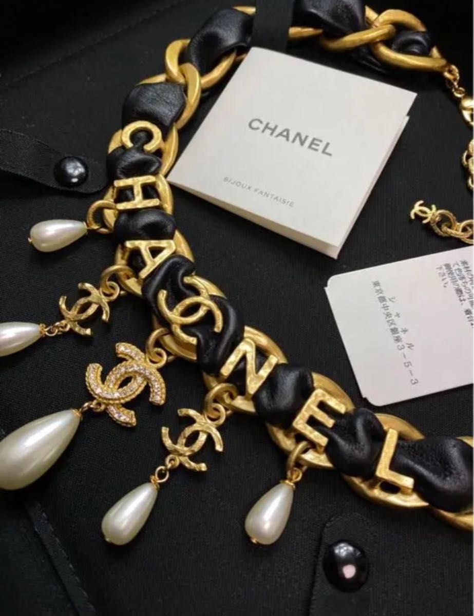 極上レア】CHANEL シャネル パールネックレス ロゴ ココマーク COCO