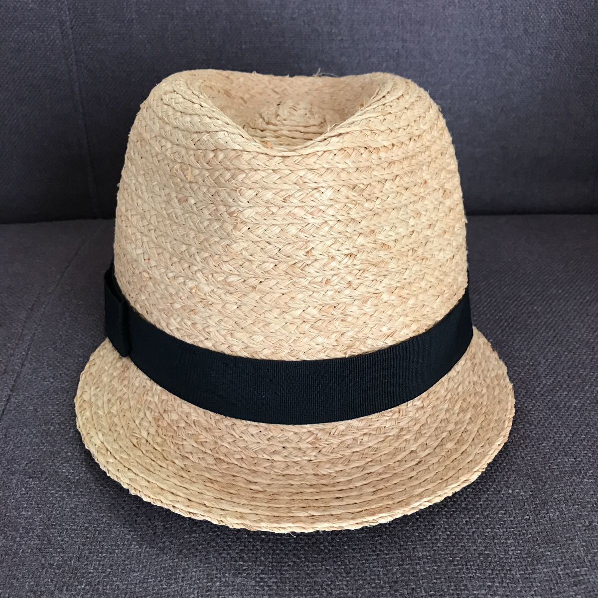  Muji Ryohin соломенная шляпа женский чёрный лента черный натуральный бежевый черновой .a шляпа соломинка мягкая шляпа панама ma Casquette 