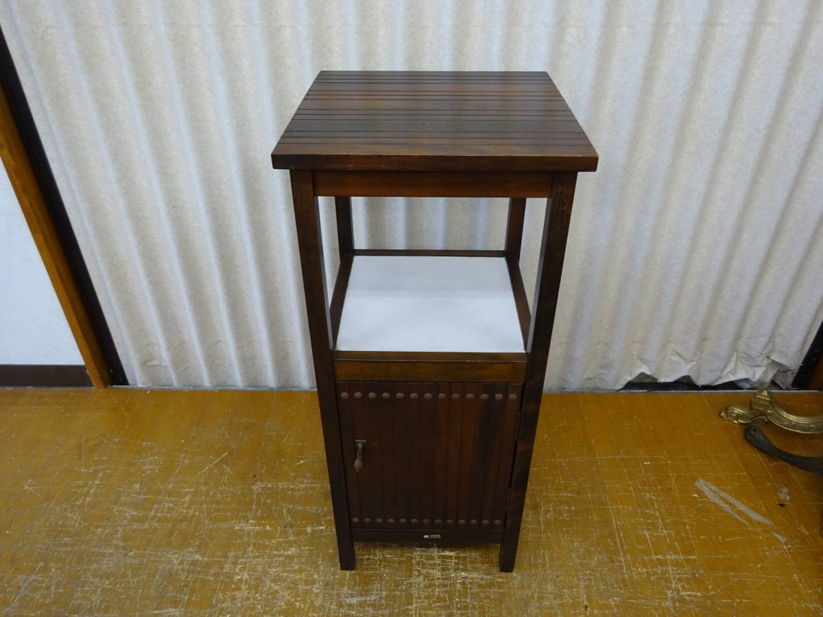 人気新品入荷 karimoku オールドカリモク 電話台 花台 棚 キャビネット