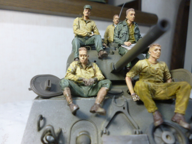 1／３５フューリー戦車兵５体レジン完成品 おもちゃ、ゲーム