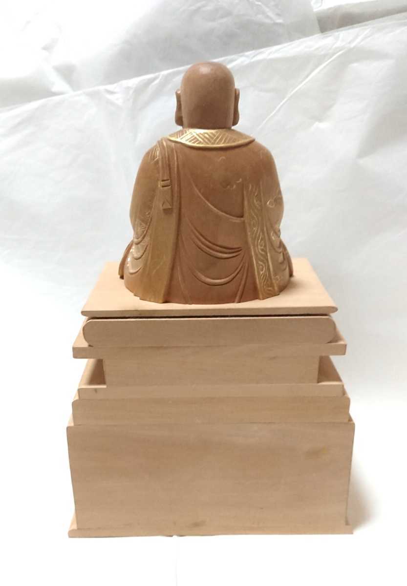 法然上人 大師 金彩 彩色 木彫 白檀 仏教美術 仏像 _画像3