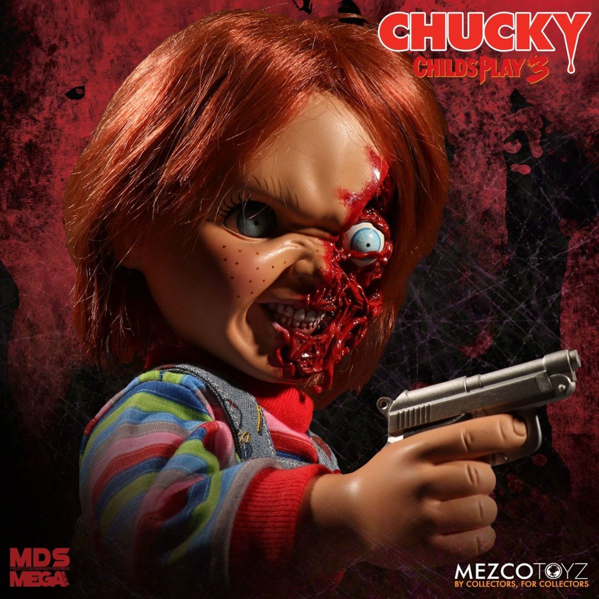 ★チャッキー 15incフィギュア PIZZA FACE CHUCKY Mega Scale 新品 チャイルドプレイ3 MEZCO TOY_画像2