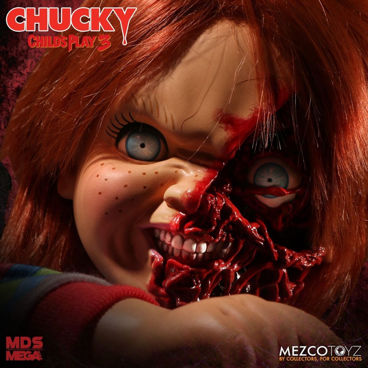 ★チャッキー 15incフィギュア PIZZA FACE CHUCKY Mega Scale 新品 チャイルドプレイ3 MEZCO TOY_画像3