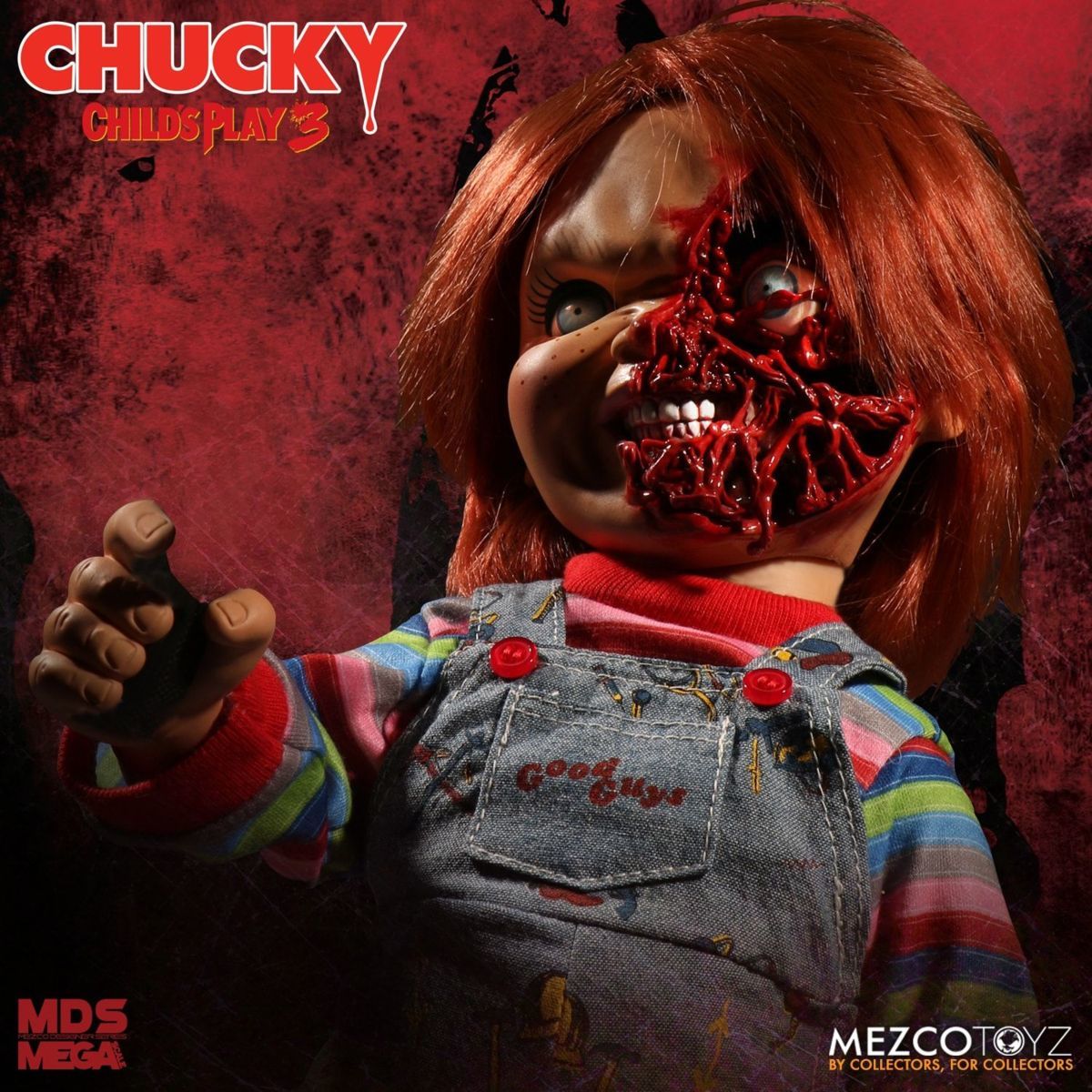 ★チャッキー 15incフィギュア PIZZA FACE CHUCKY Mega Scale 新品 チャイルドプレイ3 MEZCO TOY_画像6