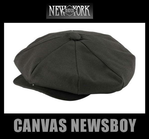 ★ニューヨーク ハット キャスケット New York Hat NEWS BOY - XL黒_画像1