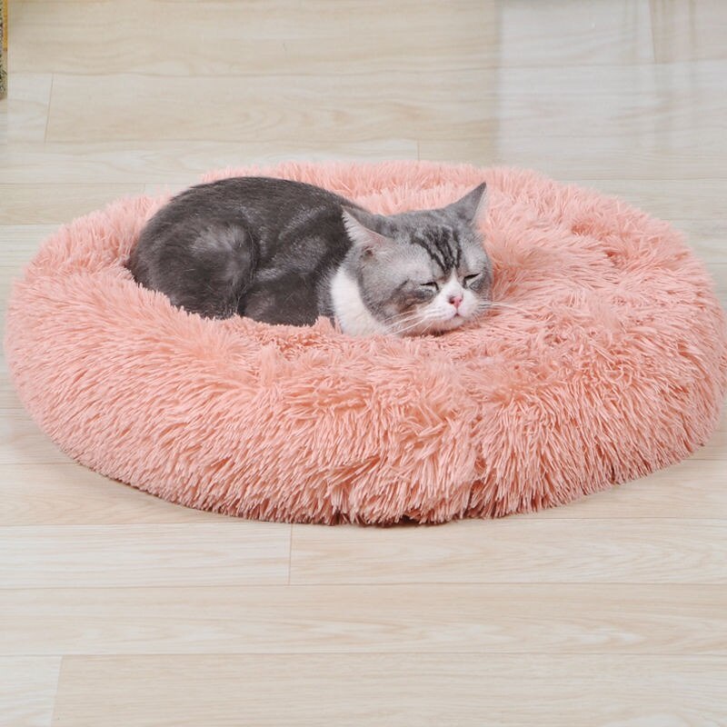 ペットベッド ペットマット ペット用品 犬猫兼用 ベッド ふわふわ かわいい 洗える ふかふか 円形 [XL ダークグレー]_画像2