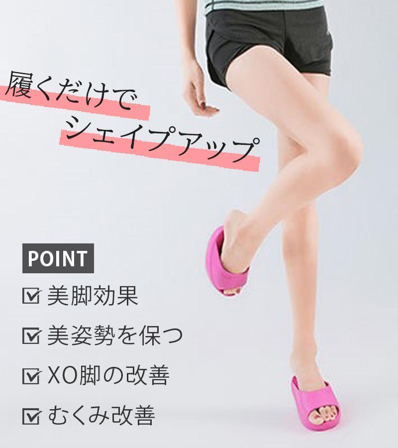  diet balance slippers exercise sandals beautiful legs red red M