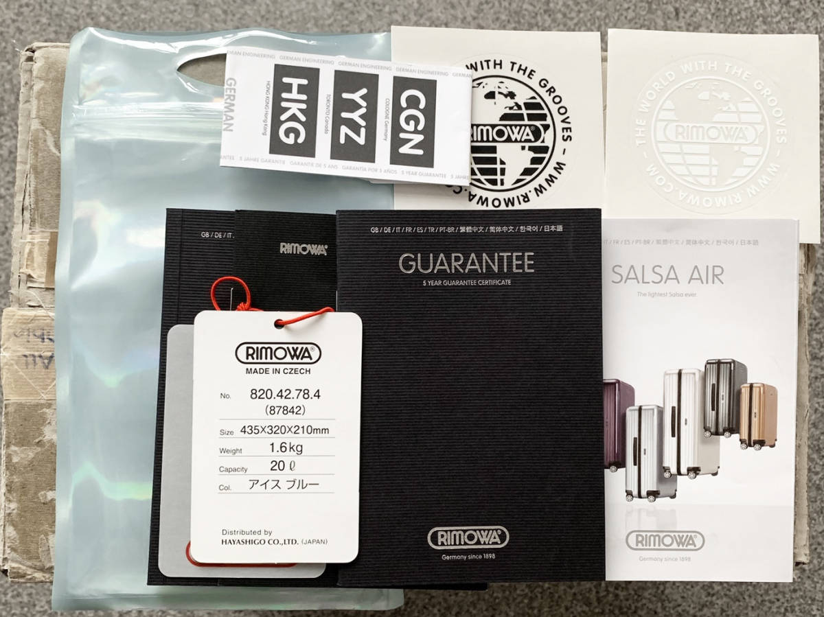 RIMOWA SALSA AIR MINI リモワ サルサエアー ミニ 4輪 20L RIMOWA SALSA AIR MINI リモワ サルサエアー ミニ 4輪 20L