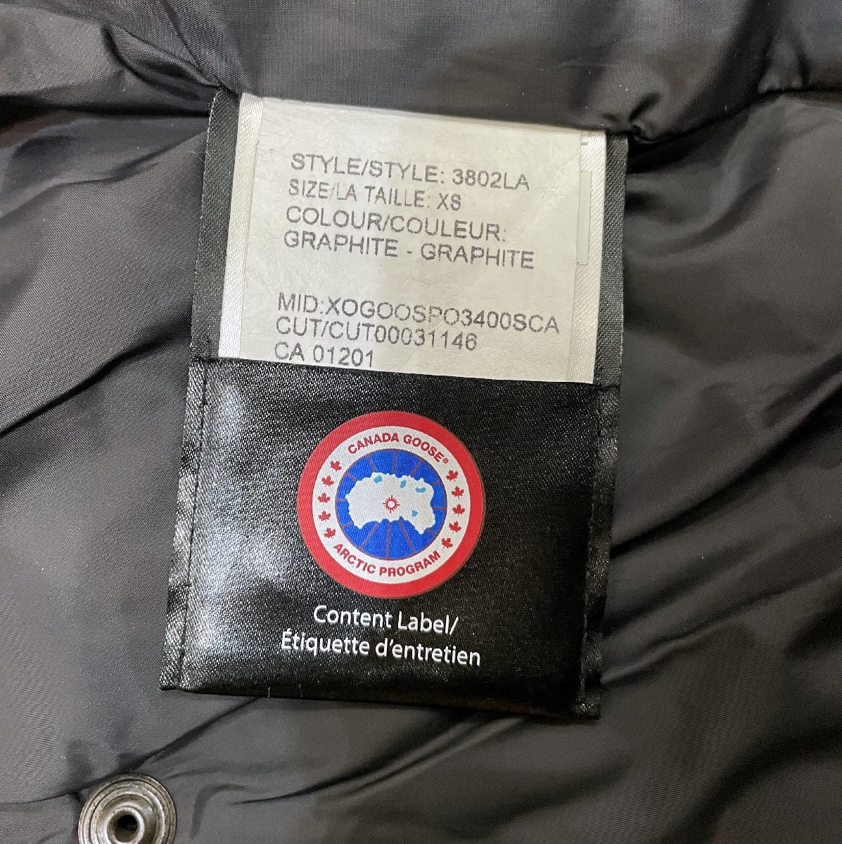  new goods regular price 130,000 jpy Canada Goose shell bar n parka down coat XS lady's 3802LA black group gray fur regular goods 