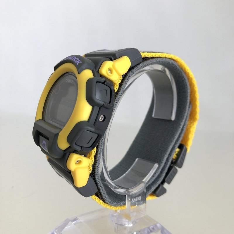 特別セール！海外限定カラー 極美品 CASIO カシオ G-SHOCK エアウォーカー クオーツ 腕時計 DW-003AW-9A イエロー ブラック 激レア_画像4