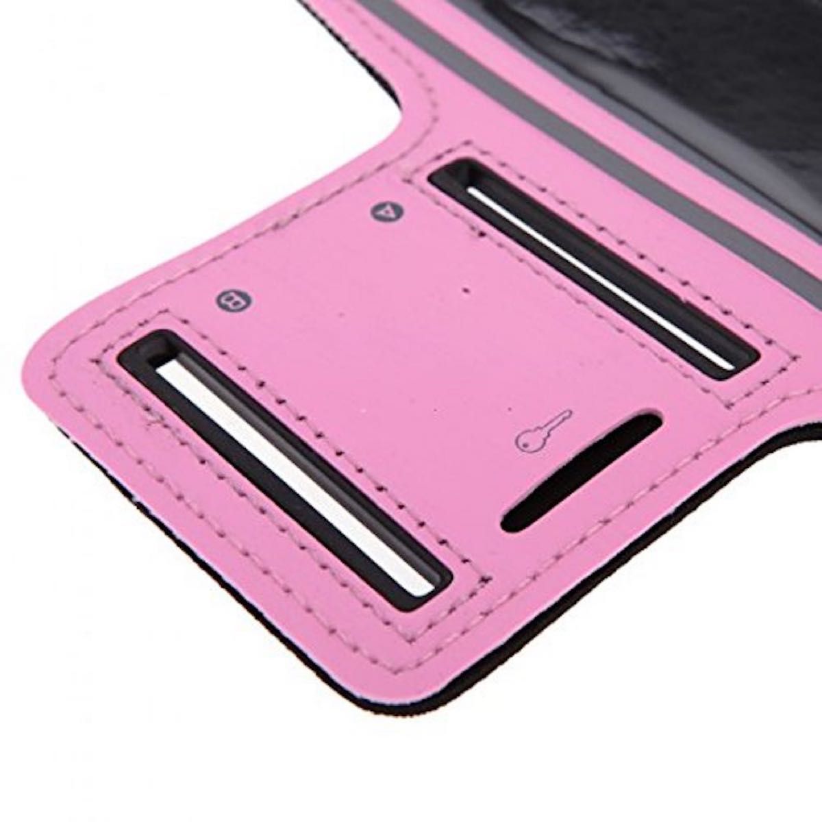 Apple iPhone 6 ７ 8 X 11 12 13 14 SE 1 2 3 対応 ネオプレーン アームバンドケース　ピンク