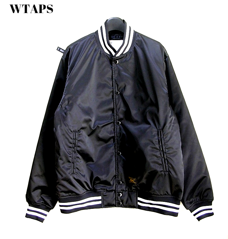 M【WTAPS 17AW TEAM JACKET BLACK 172TQDT-JKM03 ダブルタップス