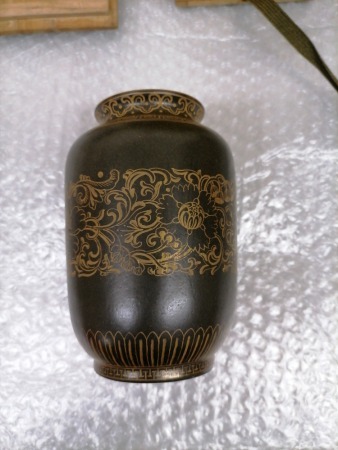 乾隆茶釉末彩花瓶 時代物 古道具 中国美術品MY0273 - www.sonercorp.com
