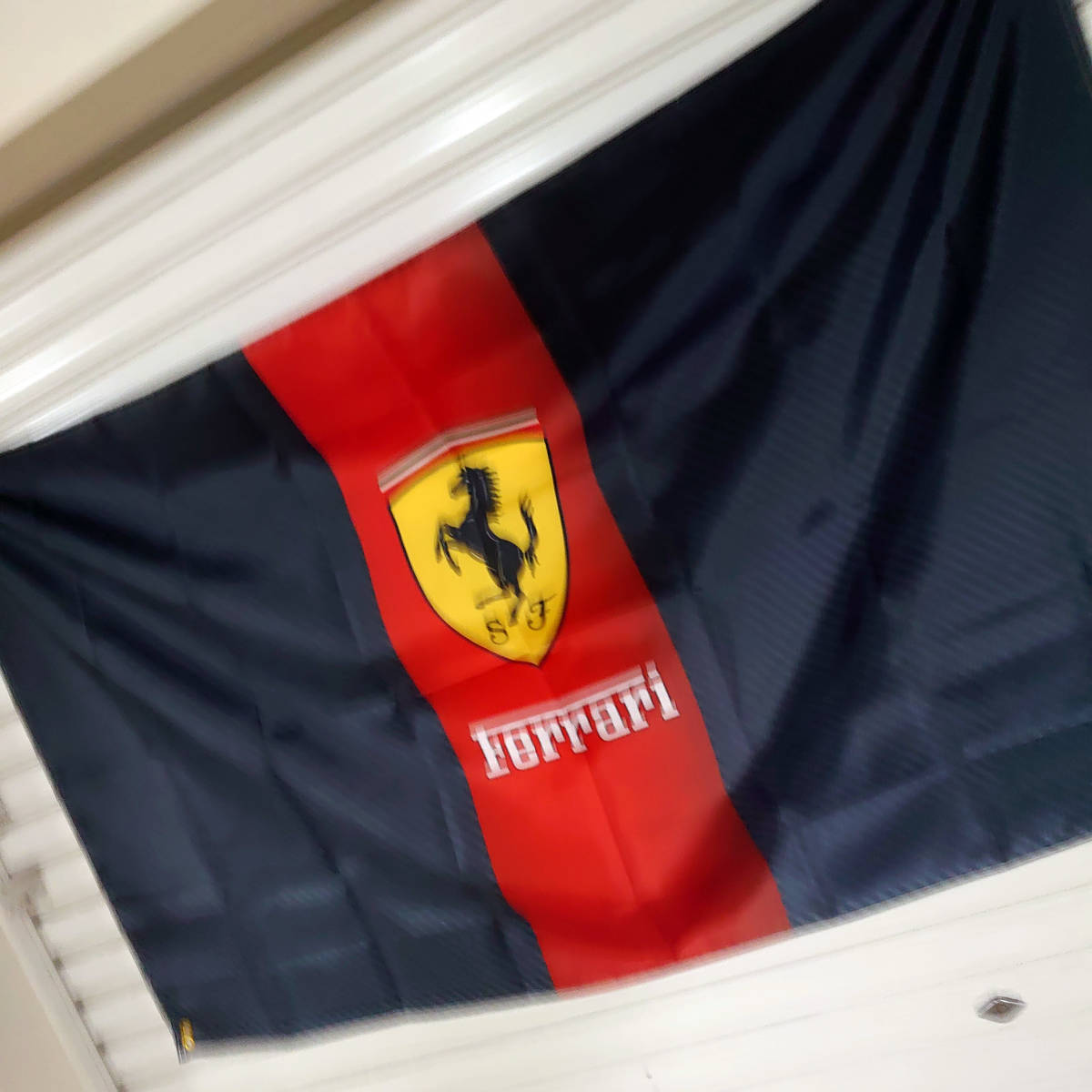 フェラーリ フラッグ　■高品質 150×90㎝ P195 Ferrari タペストリー ガレージ装飾 カーショップ　高級車　スポーツカー_画像10