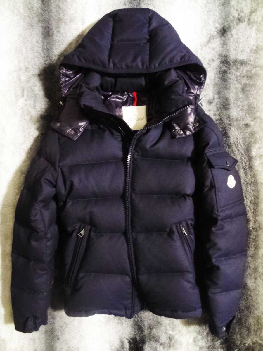 モンクレール　Moncler モンジュネーブル　ダウンジャケット　コート　サイズ1 国内正規品　ネイビー　紺_画像1