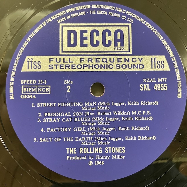 ★即決 Rolling Stones / Beggars Banquet r12540 英盤、ボックスStereo、マト4K1K枝5C UUH/5B HA _画像2