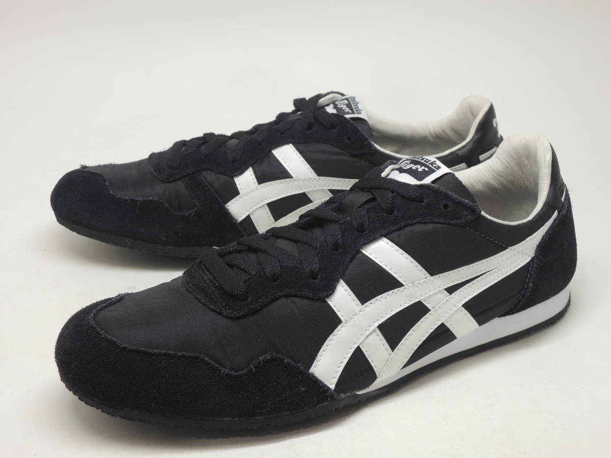 高品質の激安 SERRANO Tiger Onitsuka 即決!定番! 黒白 asics セラーノ