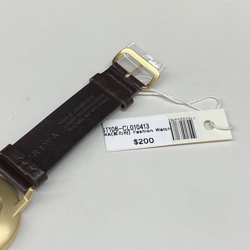TRIWA トリワ　腕時計　メンズ　ユニセックス　38mm KLST106-CL010413 ダークブラウン　レザーベルト　 KLINGA_画像7