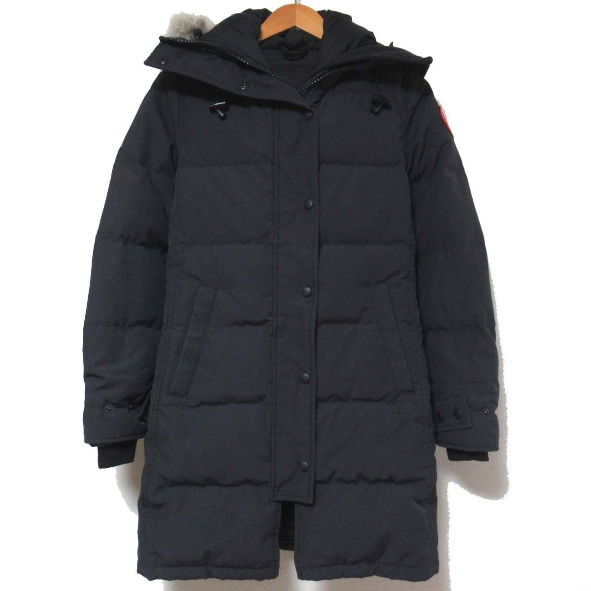 良品 Canada goose カナダグース 2302JL MACKENZIEPARKA マッケンジーパーカー コヨーテファー ダウンコート S/P ブラック C1101_画像1