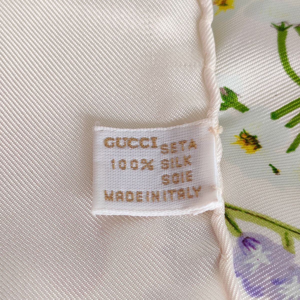 GUCCI スカーフ シルク 冬 イタリア製 ビンテージ クリスマス柄