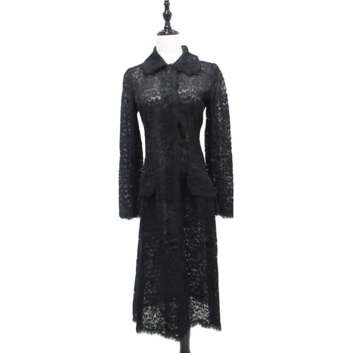  beautiful goods Dolce&Gabbana Dolce & Gabbana close year of model long height sia-re- skirt tight coat 40 black black 