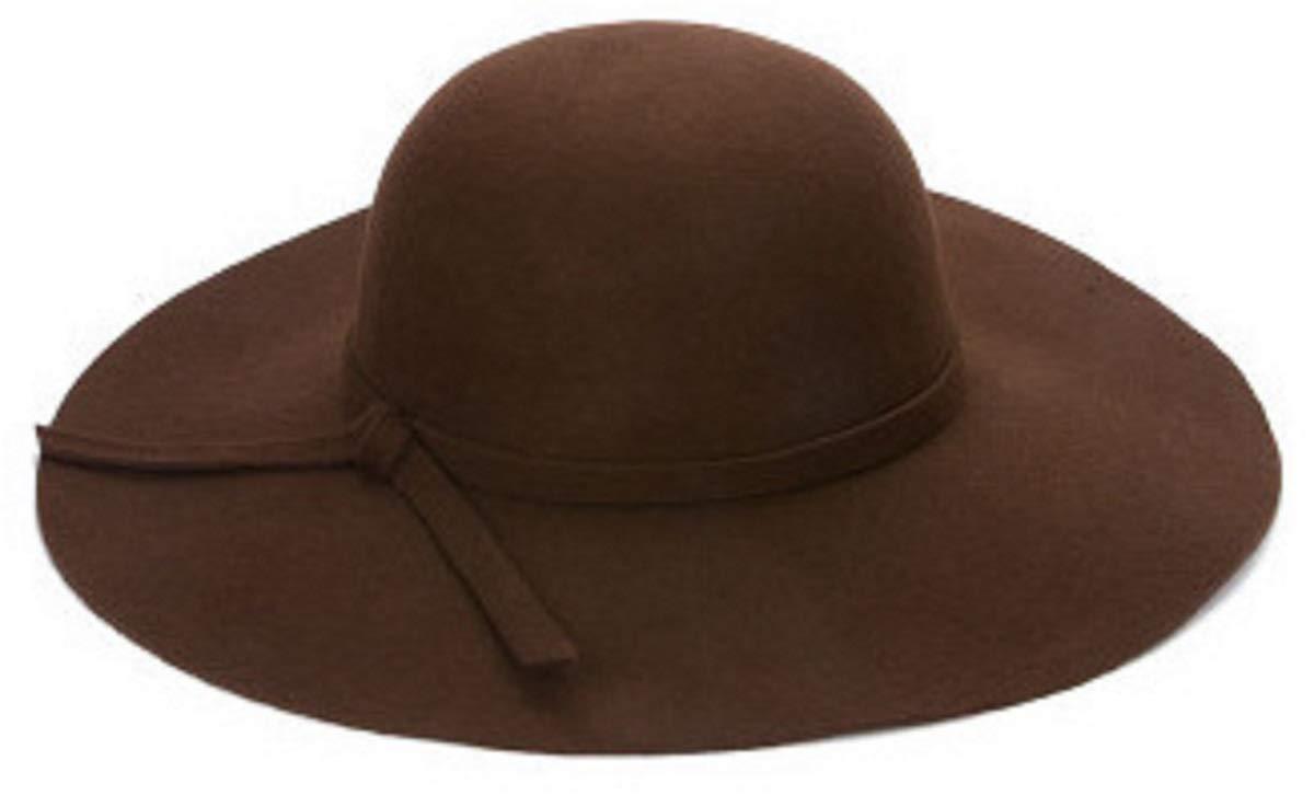 つば広帽子 レディース帽子 つば広 ハット レディース ブラウン 帽子 無地 アウトドア帽子 婦人帽子 女性帽子_画像2