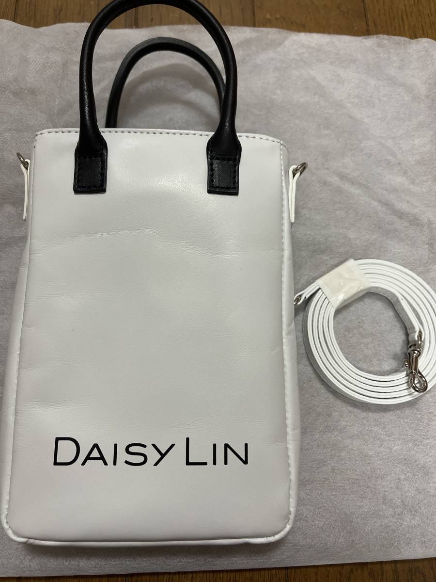 DAISY LIN デイジーリン ミニバッグ スマホバッグ ホワイト ストラップ