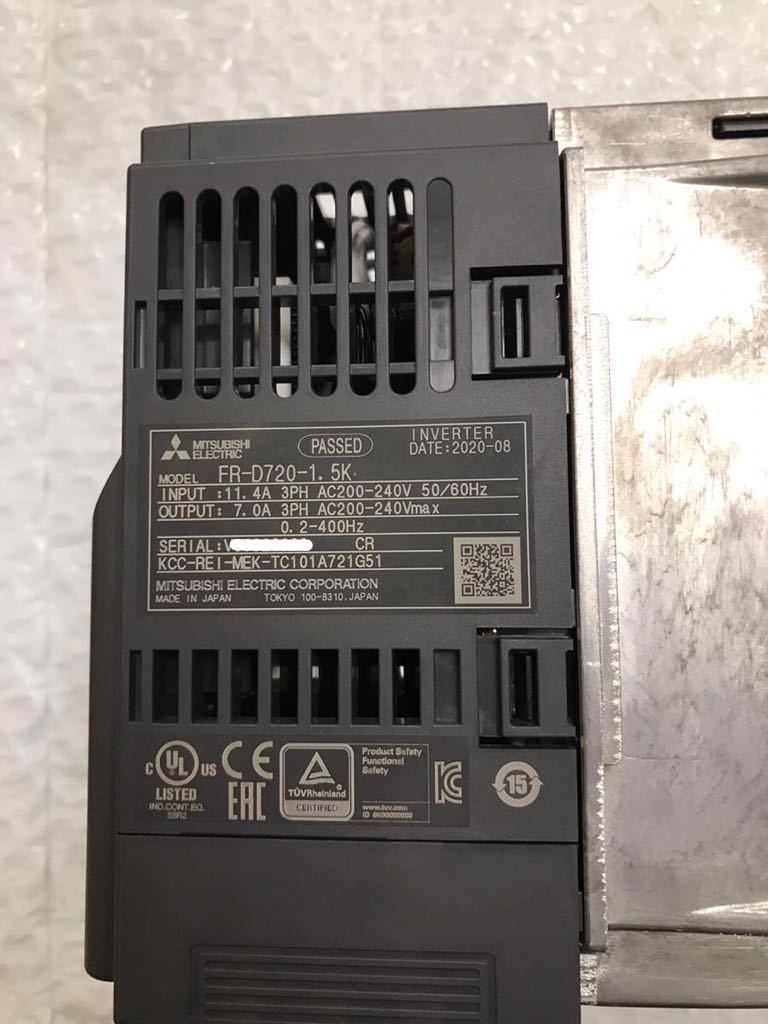 新品未使用三菱電機 MITSUBISHI インバーター FR-D720-1.5K 動作保証2020年製 1/4_画像5