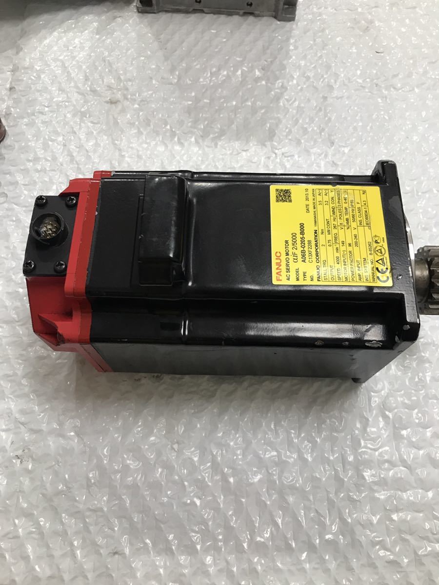 FANUC ファナック サーボモータ αiF2/5000 A06B-0205-B000 動作保証 FANUC ファナック サーボモータ αiF2/5000 A06B-0205-B000 動作保証