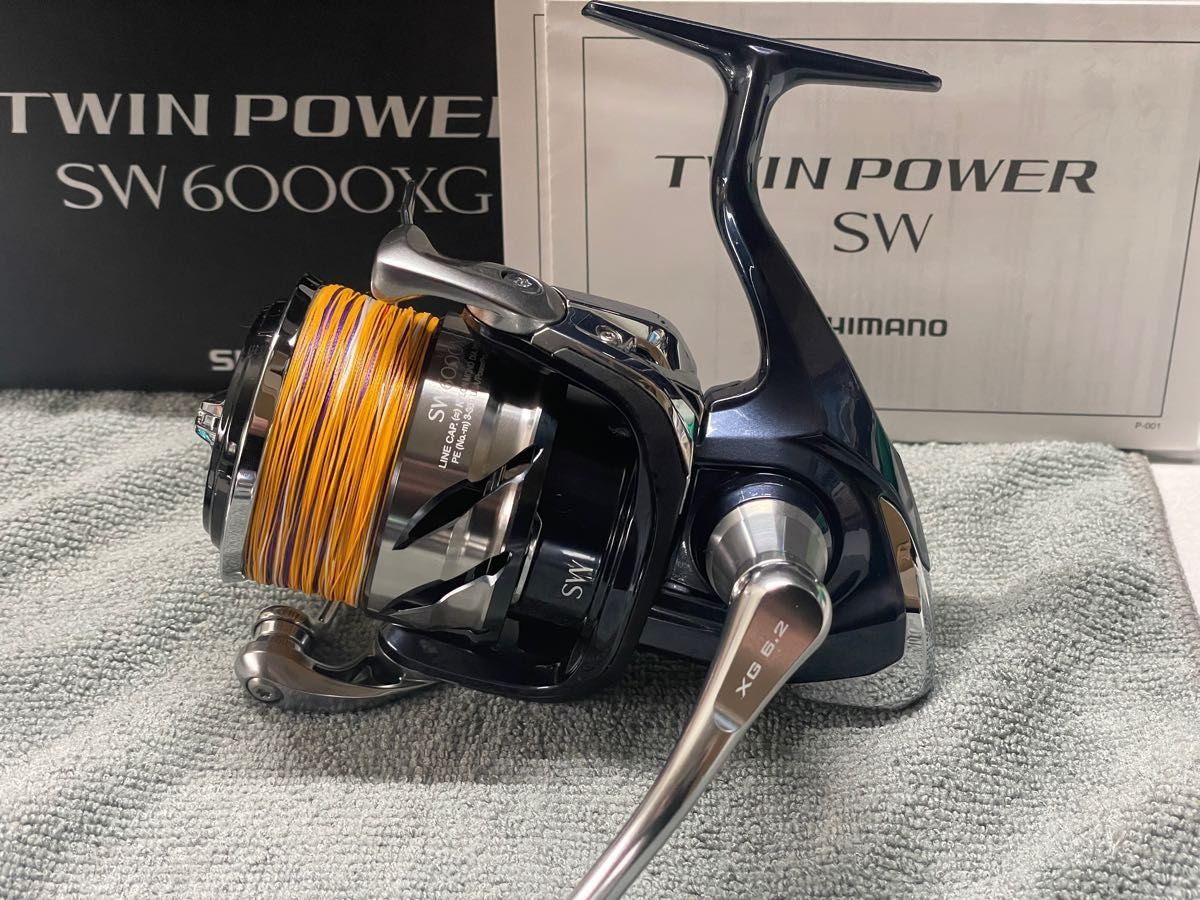 シマノ ツインパワーSW 6000XG 釣行未使用 ギアシム調整済み PE3 シマノ ツインパワーSW 6000XG 釣行未使用 ギアシム調整済み PE3