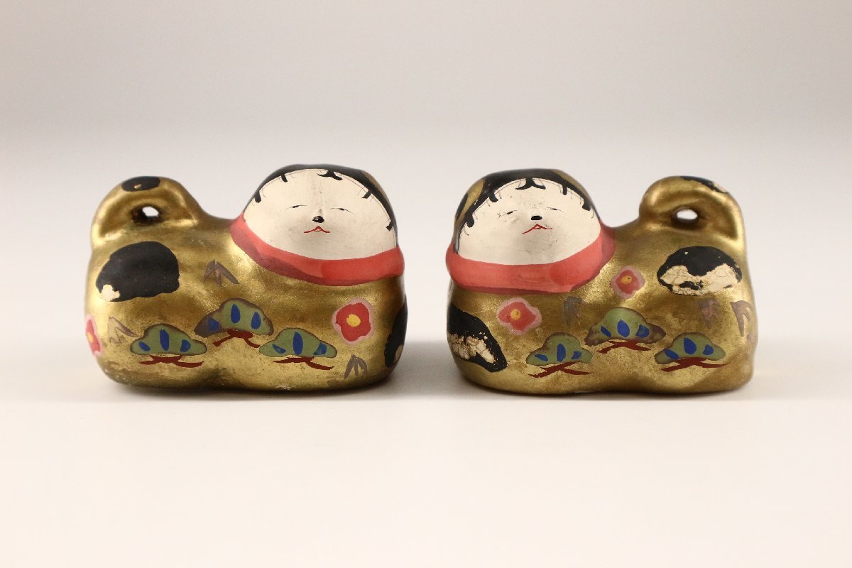 時代雛道具 犬筥 一対 松竹梅 大名玩具 節句飾り ひな人形 日本人形 お雛様 三月人形 縁起物