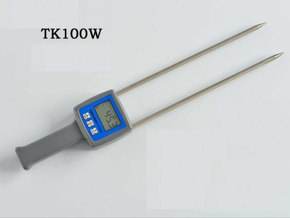 メーカー保証 日本語取説 木材水分計 湿度計 おがくず のこくず 竹などの竹繊維の含水率 測定用 1秒間で水分検出 TK-100W